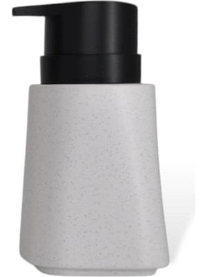 Meks New Max Premium Serisi 300 ml Sıvı Sabunluk Pompalı Mermer Desenli Seramik Sıvı Sabunluk Dispencer
