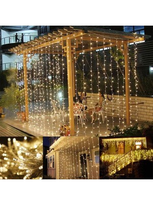 Meks Buffer DD70YT1365 320 LED 8 Fonskiyonlu Dekoratif LED Günışığı Perde, 2x2 Metre