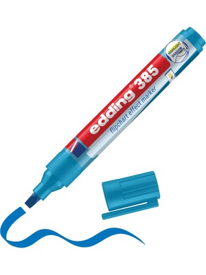 Meks Edding 385 Flipchart Efekt Markörü Açık Mavi