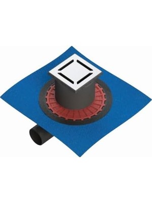 Meks Vitra V-Flow Kare 5607270 Duş Kanalı, Yandan Çıkışlı, 15X15 Cm, Parlak Krom