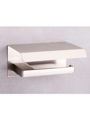 Meks System Flat Kapaklı Tuvalet Kağıtlığı Saten Rengi 118X85X170 mm