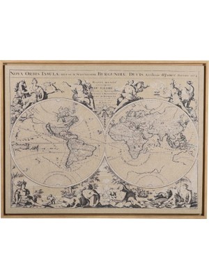 Meks Myth World Çerçeveli̇ Keten Pano 90X120CM