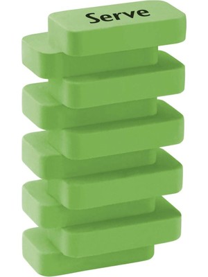 Meks Serve Steps Silgi Pastel Elma Yeşili Tekli Pet