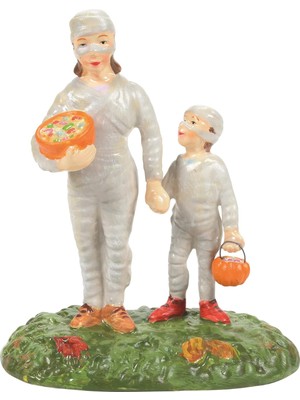 Meks Department 56 Snow Village Cadılar Bayramı Aksesuarları Anne Ikramları Heykelcik, 10 Cm, Çok Renkli