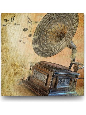 Meks Gramofon Tablosu - 70X70CM