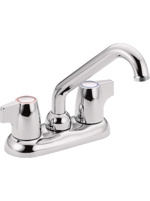 Meks Moen 74998 Chateau Iki Saplı 4 Inç Centerset Yardımcı Programı Veya Çamaşır Lavabo Bataryası, Krom