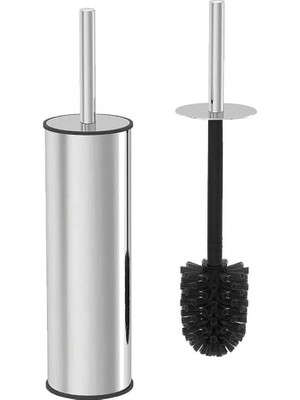 Meks Orret Home Metal Wc Fırçası, Krom Tuvalet Temizleme Fırçası, Paslanmaz Çelik Saplı, Dayanıklı ve Hi