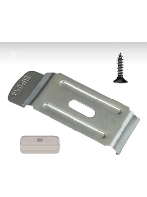 Şahinsoy Perde Stor & Zebra Perde Montaj Ayağı Seti Dar Kasa 3.7cm Vida, Plastik Aparat ve Portray, 10 Lu Set, 30 Parça