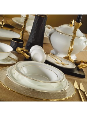 Meks Evaliza Perla Gold Yemek Takımı 60 Parça