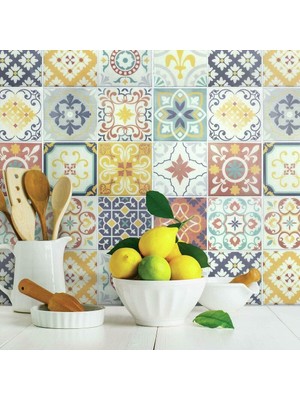 Meks Roommates TIL4279FLT Sticktiles Ispanyol Terracotta Soy ve Yapıştır Fayans Arası