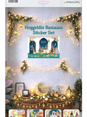 Meks Sticker Hoş Geldin Ramazan Süsü, Ramazan Süsleri, Ramazan Tavan Süsü Ramazan Desenli Ürünler