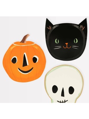 Meks Meri Meri - It's Halloween! Plates - Cadılar Bayramı Tabak (8'li)