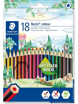 Meks Staedtler 185 C18 Noris Kuru Boya Kalemi 18'li