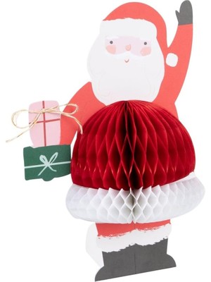 Meks Meri Meri - Honeycomb Santa Tebrik Kartı