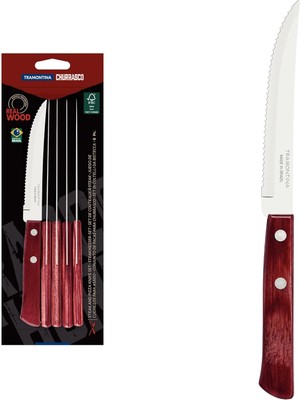 Meks Tramontina Churrasco 21198/715 Biftek-Steak Bıçağı (6lı Blister)
