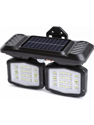 Meks Panter Solar Hareket Sensörlü 72 Smd Beyaz LED Duvar Lambası 800 Lümen, 5W, Çift Başlıklı 120° Ayar