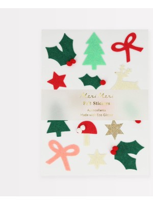 Meks Meri Meri - Felt Christmas Icon Stickers - Yeni Yıl Motifli Çıkartmalar (4'lü)