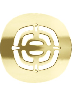 Meks Westbrass Pirinç Geçmeli Duş Süzgeci Izgarası, Cilalı Pirinç, D316-03