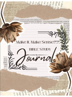 Meks Independently Published Make It Make Sense Bible Study Journal