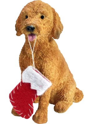 Meks Sandicast Noel Süslemeli Goldendoodle Noel Süsü, Çok Renkli (XSO24201)