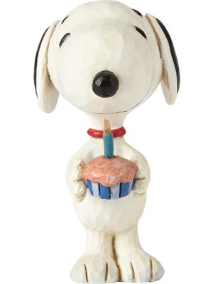Meks Enesco Peanuts By Jim Shore Snoopy Doğum Günü Figürü, 7,6 Cm, Çok Renkli