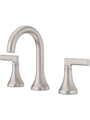 Meks Pfister Vedra Banyo Lavabo Bataryası, 8 Inç Yaygın, 2 Saplı, 3 Delikli, Spot Savunma Fırçalanmış Ni