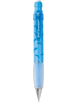 Meks Serve Deep Mekanik Kurşun Kalem 0.7 mm Gök Mavi Yunus Deseni