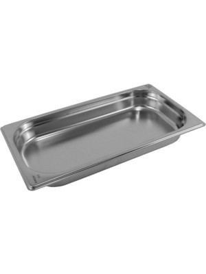 Meks Paslanmaz Çelik Gastronom/gastronorm Küvet Gn 1/3-40 (32,5 x 17,6 x 4 Cm)