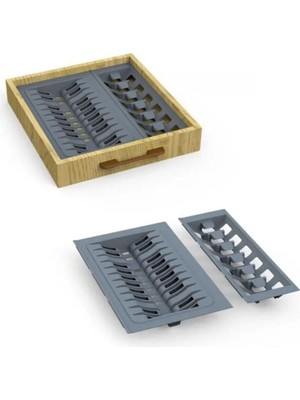 Meks Tify Çekmece Içi Tabaklık ve Kaselik Düzenleyici (Yandan 3cm, Boydan 6cm Kesi̇lebi̇li̇r) 44X48 cm