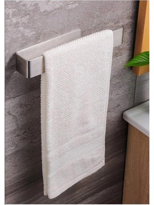 Meks Paslanmaz Çelik Kağıt Rulo Havluluk, Peçetelik, Yapışkanlı Tasarım, Banyo Askısı