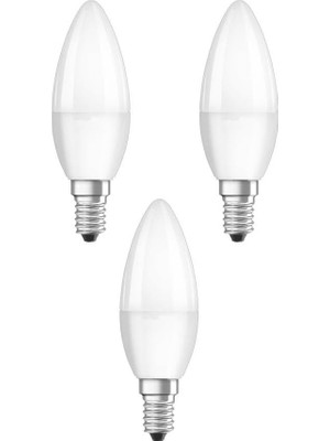 Meks 6W LED Mum Ampul Beyaz Işık 6500K 3 Adet - E14