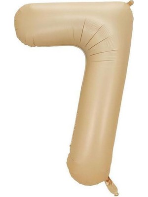Meks Benim Marifetlerim - 7 Rakamı Karamel Folyo Balon 34 Inch 86 cm