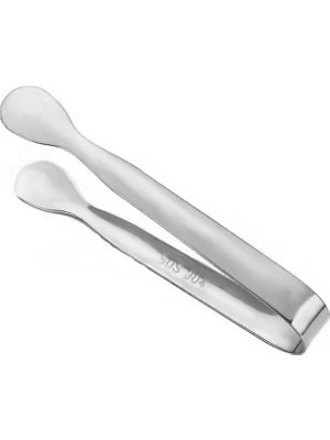 Meks 304 Çelik Mini Silver 11 Cm. Buz ve Şeker Maşası CIN624BY