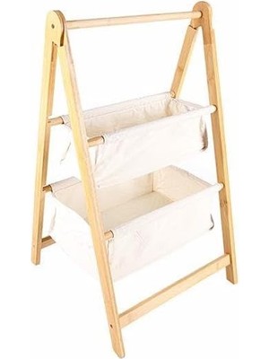 Meks Porland Tony Bambu 2 Katlı Organizer 76 cm