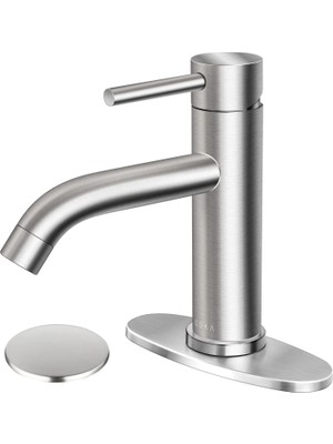 Meks Soka Banyo Lavabo Bataryası Tek Saplı Paslanmaz Çelik Tuvalet Ticari Banyo Bataryası Küvet Lavabo M