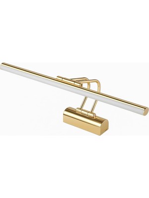 Meks Sekatech 35CM LED Aplik Gold Kasa | 3200K Gün Işığı | IP20 Koruma | Ayna, Tablo ve Resim Banyo Üstü