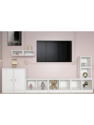 Vivense Leron Modüler Tv Ünitesi & Depolama Seti 262 cm