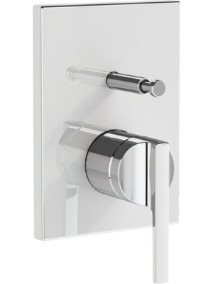 Meks Vitra Suit A42838 Ankastre Banyo Bataryası, Sıva Üstü, Krom