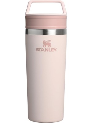 Meks Stanley Cafe To-Go Travel Mug Termos Bardak, 0.47 L, Pembe Kuvars (Rose Quartz)