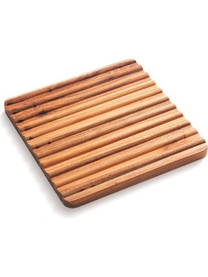 Meks Ironwood Gourmet Sedona Trivet, 2'li Set Akasya Ahşap Sıcak Bulaşıklık