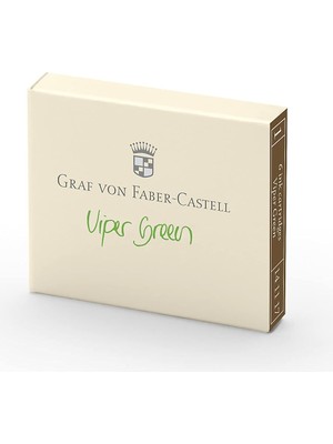 Meks Graf Von Faber-Castell Dolma Kalem Kartuşu 6'lı Yılan Yeşili