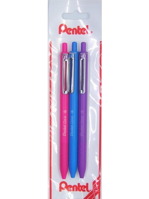 Meks Pentel 0.7 mm Yağ Bazlı Mekanizmalı Roller Kalem - Izee Pem-Mav-Mor