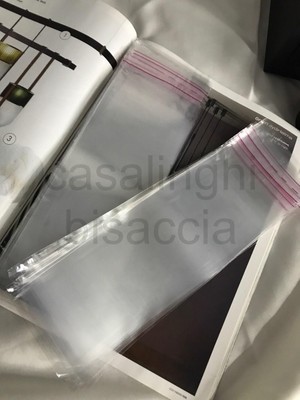 Meks 7X20 cm (Kapak Payi Dahi̇l) Kendinden Yapışkanlı Jelatin Poşet Bantlı Şeffaf Opp Torba Paket 50LI