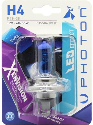 Meks Photon Diamond Xen Vision 12V Beyaz Ampul H4