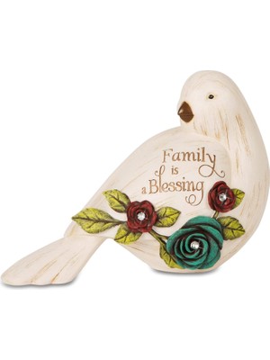 Meks Pavilion Gift Company 41043 Basit Ruhlar Aile Kuş Heykelcik, 10 cm