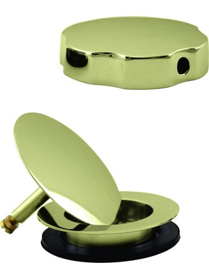 Meks Westbrass Kablo Sürücü Banyo Atıkları, Parlak Pirinç, D50TE-01 Için Avrupa Stili Trim
