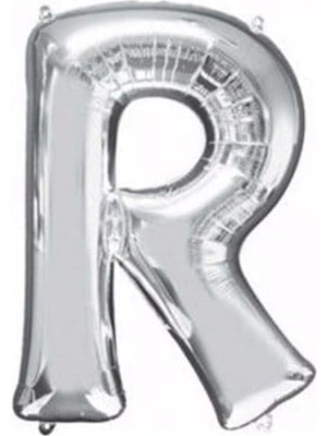 Meks 5dm R Harf Folyo Gümüş Balon Küçük 35 cm