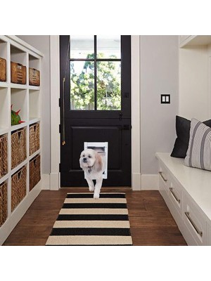 Meks Ideal Pet Products Deluxe Alüminyum Evcil Hayvan Kapısı, Teleskopik Çerçeve, Orta, 7" x 11.3", Beya