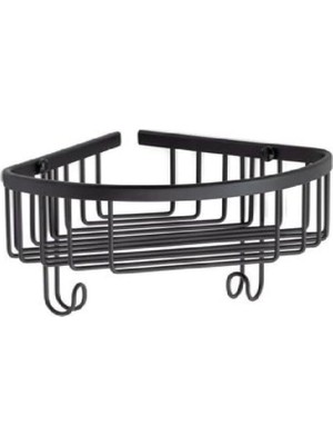 Meks System Banyo Duş Raf Sistemi Siyah Renk 127X196X250 mm