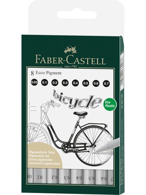 Meks Faber-Castell Ecco Pigment Set 8’li, 0.05 – 0.1 – 0.2 – 0.3 – 0.4 – 0.5 – 0.6 – 0.7 mm Uç, Ergonomi